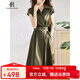 clotho Rennie品牌女裝襯衫連衣裙女夏季2025新款氣質(zhì)收腰遮肚顯瘦韓版休閑裙子 圖片色 M