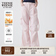 Teenie Weenie【涼感】【UPF100+防曬】小熊女裝休閑褲2025年夏新款戶外長褲 粉色 S