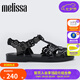 Melissa（梅麗莎）春夏編織鏤空包頭設(shè)計成人涼鞋32987 黑色 35-36