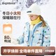 MQDMINI童裝兒童羽絨服男童保暖外套寶寶厚實(shí)連帽冬裝中小童上衣 可愛(ài)滿(mǎn)印藍(lán)色 130