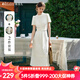 Olrain歐芮兒蕾絲小眾短袖兩件套裝裙2025新款法式浪漫時(shí)尚套裝女 米白色 M