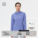 KOLON SPORT/可隆針織夾克 女子戶(hù)外運動(dòng)TRICOT接觸涼感防曬UPF50+外套 LKJK5MN038-IS 藍紫色 S 160/84A