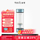 TAIC 太可純鈦茶水分離杯雙層高硼硅玻璃杯隔熱泡茶杯子水杯喝茶禮物 莫奈·瀚海藍360ml 360ml