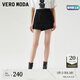 VEROMODA七夕禮物裙褲短褲女2023新款高腰顯瘦時(shí)尚休閑百搭牛仔短褲 J1G黑牛仔色-A XS 155/60A/R