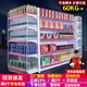 樂企超市貨架商店小賣部便利店貨架藥店母嬰店文具店組合置物展示架子 五層主架（升級加厚） 單面【長90*寬42*高160cm】