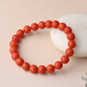 布達拉宮孤品南紅瑪瑙單圈素圈手串男女款本命年盤(pán)玩手鏈送女友生日禮物