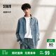 森馬（Semir）森柔牛仔|長(cháng)袖襯衫男復古水洗牛仔外套秋季寬松上衣103524105101