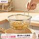 摩登主婦304不銹鋼漏勺家用廚房油炸煮面漏網(wǎng)籃過(guò)濾網(wǎng)篩火鍋濾網(wǎng) 細網(wǎng)油格-小號【濾網(wǎng)304不銹鋼】