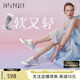 真美詩(shī)董潔同款月光飛行秋季羊皮銀色德訓鞋女 銀色 36 
