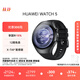 HUAWEI WATCH 5 46mm基礎款深錆色不銹鋼表殼蒼穹黑氟橡膠表帶首創(chuàng  )X-TAP智感窗鴻蒙AI腕上小藝eSIM通信