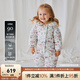 OAK FAMILY嬰兒連體羽絨服冬季保暖白鴨絨新生男女寶寶外出連體衣 愛(ài)麗絲花園 【90%白鴨絨】 80 cm
