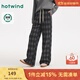 熱風(fēng)（Hotwind）2025年冬季新款女士休閑格紋長(cháng)褲 35蘭格子 M