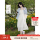 茵曼（INMAN）章若楠同款歐若風(fēng)天絲薄開衫女裝襯衫2025夏季新品長(zhǎng)袖襯衣 吊帶裙田園杏-18322336 M