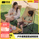 探險者月亮椅戶(hù)外折疊椅露營(yíng)椅子高靠背便攜高背釣魚(yú)野餐沙灘桌椅全裝備 【家庭經(jīng)典選擇】經(jīng)典卡其*4+120蛋卷桌