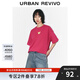 UR【HOT】2025秋季新款女裝萌寵章仔棉質(zhì)短袖T恤UYY450232 玫紅色 (偏寬松) S