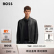 BOSS博斯【禮物】男士紋理羊皮革常規(guī)皮衣夾克 001-黑色 L (50)