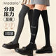 莫代爾3雙過(guò)膝襪子女秋冬季保暖天鵝絨襪子女配長(cháng)靴長(cháng)腿護膝高筒襪