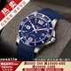 【二手99新】浪琴（LONGINES）康卡斯系列男表運(yùn)動(dòng)系列自動(dòng)機(jī)械男士腕表二手奢侈品腕表 L3.742.4.96.6 藍(lán)盤膠帶 新機(jī)芯