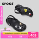 卡駱馳crocs七夕禮物檀健次同款經(jīng)典洞洞鞋輕便百搭男沙灘鞋包頭拖鞋10001 黑色-001 37 (230mm) 38