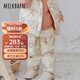 Milkbarn兒童羽絨褲男女童棉褲冬季外穿長(zhǎng)褲子寶寶保暖褲子 大象 90