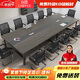 創(chuàng  )圣會(huì )議桌長(cháng)桌簡(jiǎn)約現代辦公桌椅組合商務(wù)接待洽談大小型長(cháng)條桌培訓桌