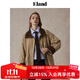 ELAND衣戀棉服女純棉簡(jiǎn)約立領(lǐng)抽繩設計顯瘦保暖上衣2025冬季新款 軍綠色(49)Khaki S 160