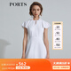 PORTS寶姿 商場同款新品女裝甜美荷葉系帶連衣裙三醋纖SL8D049KWB008 白色 M 6