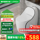 JOMOW家用馬桶虹吸式座坐便器 新款創(chuàng  )意蛋形普通馬桶抽水大沖力小戶(hù)型 E款 黑邊小蛋【59*40*64cm】 250/300/350/ 400mm 下單備注坑距