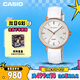 卡西歐（CASIO）手表女SHEEN商務(wù)皮帶石英日韓表送女友禮物SHE-4048PGL-7A