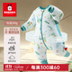 巴布豆嬰兒睡袋秋冬款恒溫寶寶分腿睡袋冬季加厚豆豆絨兒童防踢被子神器 豌豆【恒溫200g/適合0-15℃】 90碼【適合身高75-85cm】