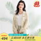 金菊【真絲100%桑蠶絲遮陽(yáng)外套】2025春夏新款減齡連帽開(kāi)衫女式外套 綠色暈染色 L