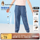 暇步士（Hush Puppies）童裝兒童女小童夏季清涼透氣舒適休閑防蚊褲 藍牛仔 140