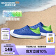 Skechers斯凱奇兒童夏季輕便舒適洞洞鞋兒童涉水防滑溯溪鞋91995L 男童踩腳/藍色/檸檬色/BLLM 35