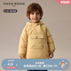 Teenie Weenie Kids小熊童裝24秋男女寶寶休閑刺繡連帽三防羽絨服 黃色 110 cm