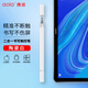 澳浪 ipad電容筆手機觸控筆 圓盤(pán)觸屏筆平板電腦繪畫(huà)通用小米蘋(píng)果OPPO華為matepa書(shū)寫(xiě)圓珠筆二合一白色