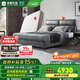 雅蘭（AIRLAND） 頭層真皮床實(shí)木床架意式大床雙人主臥婚床可調(diào)節(jié)床頭靠背  拉斐 拉斐+深睡智享床墊 1.5*2.0m (齊邊款)