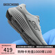 斯凱奇（Skechers）縱云跑步鞋男夏季新款網(wǎng)面透氣厚底緩震運動鞋一腳蹬休閑鞋220613