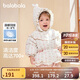 巴拉巴拉嬰兒花版羽絨服女童冬季短款外套保暖2024甜美時(shí)尚萌208424107010