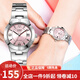 卡西歐（CASIO） 卡西歐(CASIO)手表鋼帶粉色女士休閑優(yōu)雅小巧小表盤石英學生女表 時尚粉盤鋼帶LTP-1241D-4A