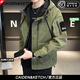 CAIDEN KETCH品牌男裝夾克男士2025春秋季新款外套潮流高端戶(hù)外防風(fēng)工裝上衣男 高檔軍綠色 【現貨速達】 XL （建議120-135斤）