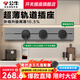 公牛軌道插座明裝廚房客廳可移動智能數(shù)顯面板接線電力島臺導軌插座 【鈦金灰】明裝50cm+3個適配器
