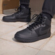 耐克酷菠蘿男子平底運動(dòng)鞋冬中幫板鞋NIKE COURT BOROUGH AA0547 002黑/黑 42