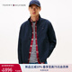 TOMMY HILFIGER【休閑立領(lǐng)】男裝拼色鑲邊口袋通勤商務(wù)行政單夾克外套34470 【4470】藏青色DW5 M （推薦：135-150斤）