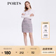 PORTS寶姿商場(chǎng)同款女裝半裙春夏時(shí)尚通勤修身半身裙SM8K219MZX007 霧渺粉混色 M