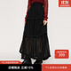 moussy&sly新款溫柔初戀感小白裙簡(jiǎn)約蕾絲半身裙038HAZ31-0291 黑色020 均碼 00020/F