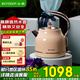 北鼎（Buydeem） 電水壺電熱水壺機(jī)械式電熱水壺家用燒水壺開水壺不銹鋼進(jìn)口控溫器燒水器輕奢復(fù)古禮品包裝 1.2L 【香檳黃】K208|輕奢璀璨 | 高顏值