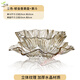 玻璃果盤(pán)輕奢家用水果盤(pán)客廳茶幾大號水晶糖果零食藝術(shù)擺件盤(pán) 【茶色兩件套】郁金香果盤(pán)+果斗