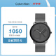 凱文克萊（Calvin Klein）CK手表logo款鋼帶石英中性腕表情侶手表生日禮物25200030