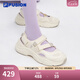 斐樂（FILA）FUSION斐樂瑪麗珍涼鞋女鞋新款涼拖魔術(shù)貼海螺沙灘鞋 古白色/燕麥色-AO 36.5