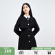 秋水伊人氣質(zhì)中長(zhǎng)款風(fēng)衣春季新款復(fù)古百搭收腰高級(jí)感顯瘦垂感英倫風(fēng)外套 黑色 L